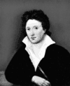 Percy Bysshe Shelley, oil painting by Amelia Curran, 1819.