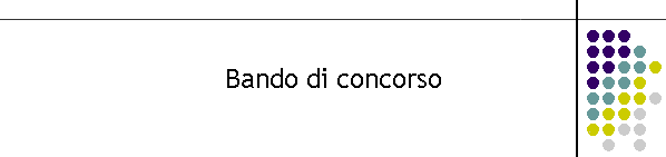 Bando di concorso